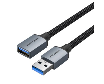 Vention Cable USB-A 3.0 Macho a USB 3.0 Hembra - 1m - Trenzado - Color Gris