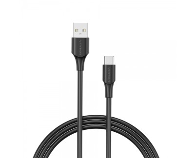 Vention Cable USB-A Macho a USB-C Macho - 1m - 3A - 60W - 480Mbps - Color Negro