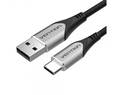 Vention Cable USB-A Macho a USB-C Macho 3A 60W 480Mbps - 2m - Color Gris