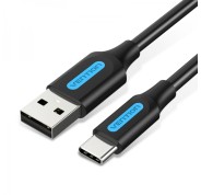 Vention Cable USB-A Macho a USB-C Macho 3A 60W 480Mbps - 3m - Color Negro