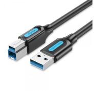 Vention Cable USB-B 3.0 Macho a USB Macho - 1m - Color Negro