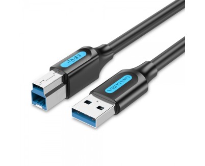 Vention Cable USB-B 3.0 Macho a USB Macho - 1m - Color Negro