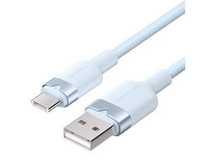 Vention Cable USB-C 2.0 a USB-A 3A 60W - 1m - Trenzado - Color Azul