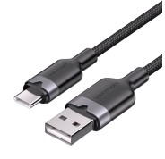 Vention Cable USB-C 2.0 a USB-A 3A 60W - 1m - Trenzado - Color Negro