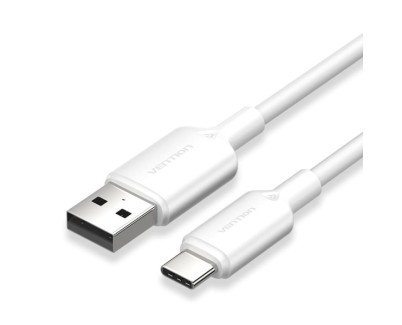 Vention Cable USB-C 2.0 a USB-A 3A 60W - 2m - PVC - Color Blanco
