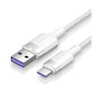 Vention Cable USB-C 2.0 a USB-A 6A 100W - 1m - Trenzado - Color Blanco