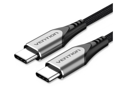 Vention Cable USB-C 2.0 a USB-C 2.0 3A 60W - 1m - Trenzado - Color Gris