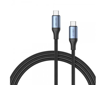 Vention Cable USB-C 4.0 Macho a USB-C Macho - 1m - Color Gris