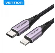 Vention Cable USB-C a Lightning 3A 27W 480Mbps MFi - 1m - Color Morado