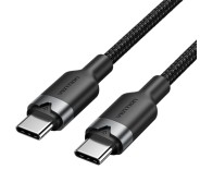 Vention Cable USB-C a USB-C 3A 60W - 1m - Trenzado - Color Negro