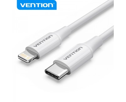 Vention Cable USB-C Macho a Lightning Macho - 1m - Color Blanco