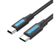 Vention Cable USB-C Macho a MiniUSB Macho - 1m - Color Negro