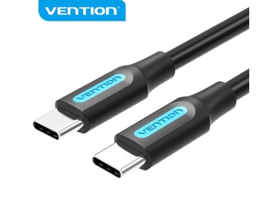 Vention Cable USB-C Macho a USB-C Macho - 2m - 3A - PD60W - Color Negro