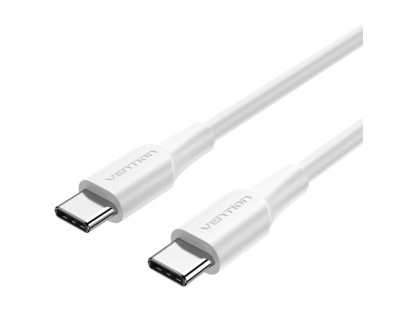 Vention Cable USB-C - Potencia hasta 60W - Longitud 0.5m - Carcasa de PVC - Velocidad hasta 480Mbps - Color Blanco