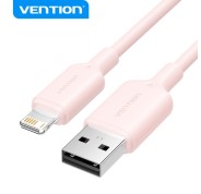 Vention Cable USB Lightning - Conector USB-A a Lightning - 1m - Transmision 480Mbps - Salida 2.4A - Color Rosa