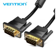 Vention Cable VGA (3+9) - Alta Definicion 1080P - Blindaje EMI - Conectores Chapados en Oro - 10m - Color Negro