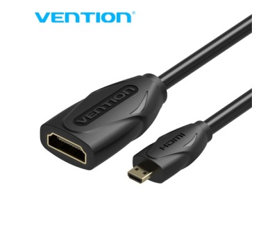 Vention CableTech Micro HDMI Cable de Alta Calidad - Cobre Libre de Oxigeno - 34AWG - Color Negro