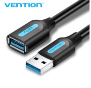 Vention CableTech Pro Extensor USB 3.0 - Alta Velocidad de Transferencia - Conductor de Cobre - Conexion Segura y Estable - Color Negro