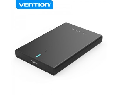 Vention Caja Externa para Disco Duro de 2.5\" USB 3.0 a Micro USB Sin Tornillos - Color Negro