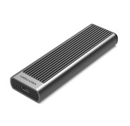 Vention Carcasa Externa SSD M.2 NVMe - Disipador de Calor - USB 3.1 - Velocidad hasta 10Gbps - Aluminio - Modo de Suspension Automatica - Color Gris
