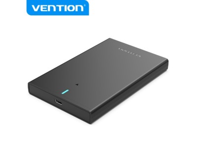 Vention Carcasa USB 3.1 Gen 2-C - Transferencia 6 Gbps - UASP y Trim - Modo Suspension - Proteccion ABS - Facil Instalacion - Color Negro