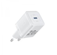 Vention Cargador de Pared GaN USB-C 20W - Carga rapida EU - Color Blanco