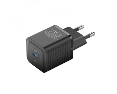 Vention Cargador de Pared GaN USB-C 20W - Carga rapida EU - Color Negro