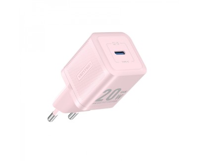 Vention Cargador de Pared GaN USB-C 20W - Carga rapida EU - Color Rosa