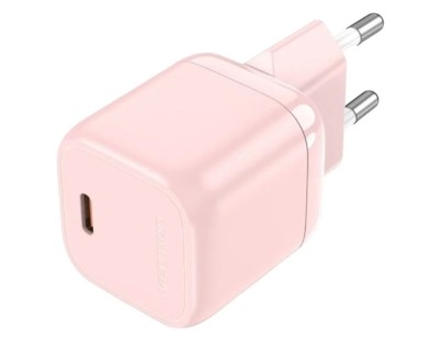 Vention Cargador de Pared GaN USB-C 30W 3A - Carga Rapida - Color Rosa