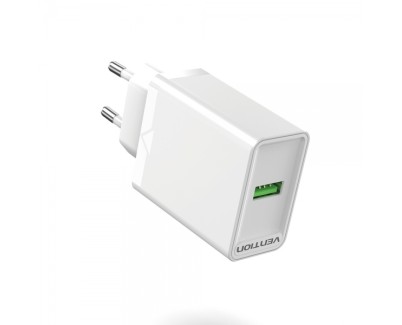 Vention Cargador de Pared USB-A 3A 18W - Color Blanco