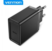 Vention Cargador de Pared USB-C 3A PD20W - Carga rapida - Color Negro