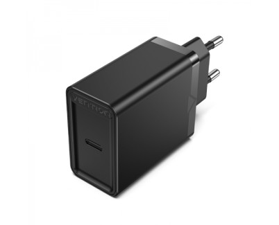 Vention Cargador de Pared USB-C 3A PD30W - Carga Rapida - Color Negro