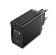 Vention Cargador de Pared USB (C+A) 3.4A 20W PD3.0/QC4.0 - Carga rapida - Color Negro