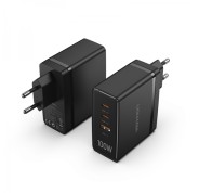 Vention Cargador GaN de Pared 2xUSB-C a 1xUSB 100W - Color Negro