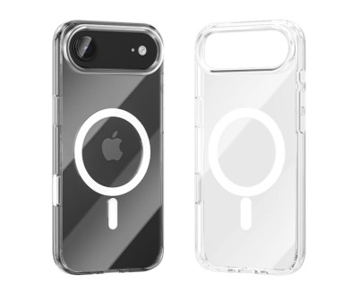 Vention Concise Impact Funda Rigida para Iphone 17 Air - Anillo Magnetico MagSafe - Compatible con Carga Inalambrica - Resistente al Amarilleo - Color Transparente