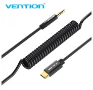 Vention Conversor Audio USB-C a Jack 3.5 Macho - 1m - Color Negro