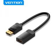 Vention Conversor DP Macho a HDMI Hembra 4K 60Hz - 0.15m - Color Negro