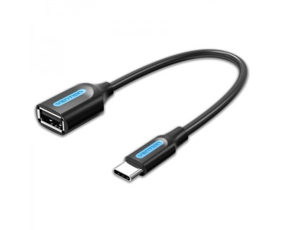 Vention Conversor USB-C Macho a USB A Hembra - 0.15m - Color Negro