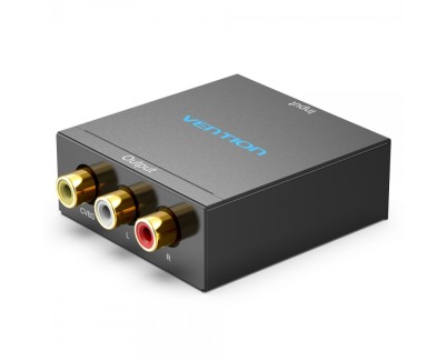 Vention Convertidor HDMI Hembra a RCA Hembra y MiniUSB Hembra - Color Negro