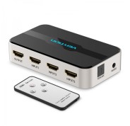 Vention Duplicador HDMI Hembra a HDMI Macho 3x1 con Audio - Color Gris