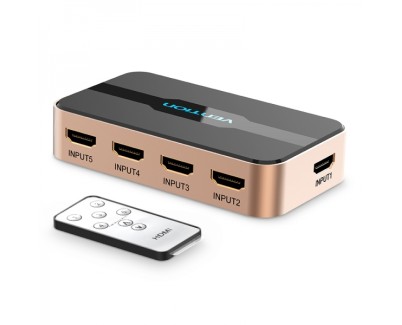 Vention Duplicador HDMI Hembra a HDMI Macho 5x - Color Dorado