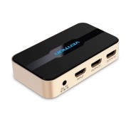 Vention Duplicador HDMI Macho a 2xHDMI Hembra - Color Dorado