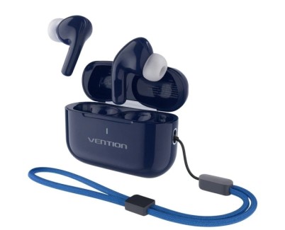 Vention Echo Lite E11 Plus Auriculares Intraurales Inalambricos - Bluetooth 6.0 - Autonomia hasta 6h - Estuche con Bateria de 250mAh - Color Azul