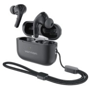 Vention Echo Lite E11 Plus Auriculares Intraurales Inalambricos - Bluetooth 6.0 - Autonomia hasta 6h - Estuche con Bateria de 250mAh - Color Negro