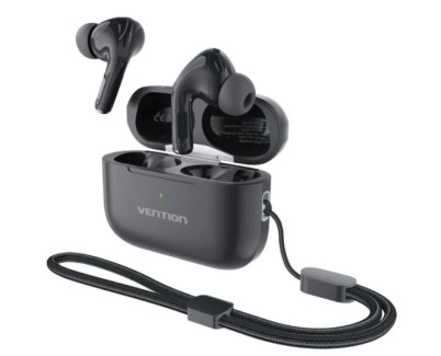 Vention Echo Lite E11 Plus Auriculares Intraurales Inalambricos - Bluetooth 6.0 - Autonomia hasta 6h - Estuche con Bateria de 250mAh - Color Negro