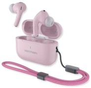 Vention Echo Lite E11 Plus Auriculares Intraurales Inalambricos - Bluetooth 6.0 - Autonomia hasta 6h - Estuche con Bateria de 250mAh - Color Rosa