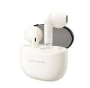 Vention ELF E07 Auriculares Bluetooth 5.3 con Estuche de Carga - Cancelacion de Ruido - 6h Autonomia - Color Beige