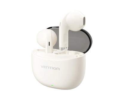 Vention ELF E07 Auriculares Bluetooth 5.3 con Estuche de Carga - Cancelacion de Ruido - 6h Autonomia - Color Beige