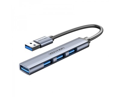Vention HUB 4 en 1 USB 3.0 a 4xUSB - 0.15m - Color Gris