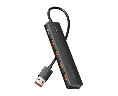 Vention HUB 5 en 1 USB-A 3.2 Gen2 a 4xUSB 3.2 Gen2/USB-C 10G - 0.15m - Color Negro